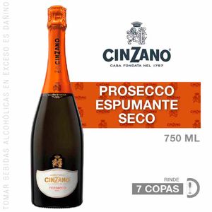 Espumante CINZANO Prosecco Botella 750ml