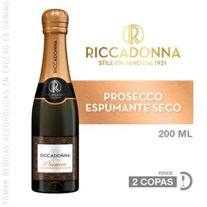 Espumante RICCADONNA Prosecco Botella 200ml