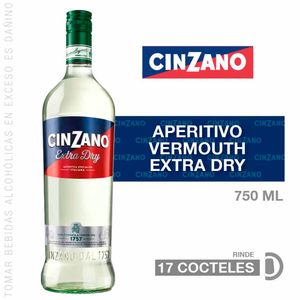 Vermouth CINZANO Dry Botella 750ml