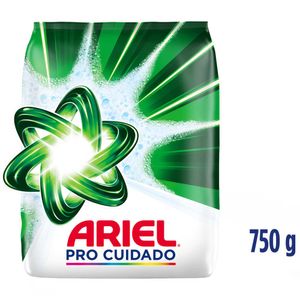 Detergente en Polvo ARIEL Pro Cuidado Bolsa 750g