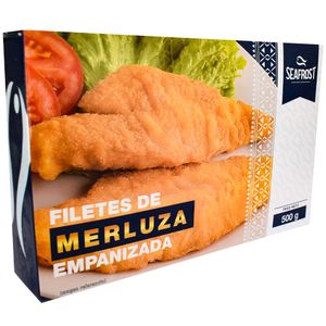 Filete de Merluza Empanizada SEAFROST Caja 500g