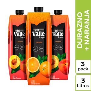 Bebida de Durazno FRUGOS + Jugo de Naranja FRUGOS Paquete 3un