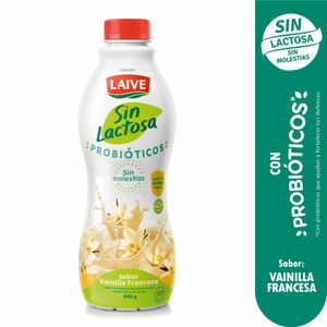 Yogurt LAIVE sin Lactosa Sabor a Vainilla Botella 946g