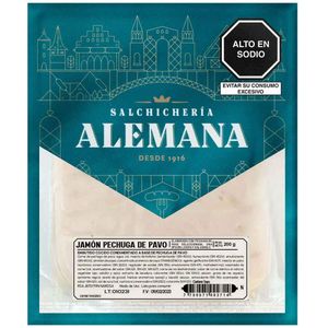 Jamón de Pehuga de Pavo SALCHICHERÍA ALEMANA Paquete 200g