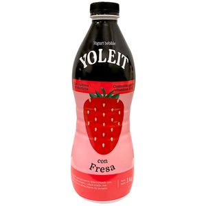 Yogurt YOLEIT Sabor a Fresa Botella 1Kg