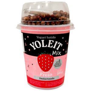 Yogurt YOLEIT Mix Fresa con Cereales de Chocolate Vaso 125g