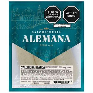 Salchicha Blanca SALCHICHERÍA ALEMANA Paquete 300g