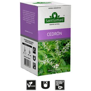Infusiones SAINT GOTTARD Hierbas aromáticas de cedrón Caja 20Un