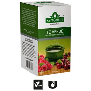 Infusiones SAINT GOTTARD Te verde cereza frambuesa Caja 20Un