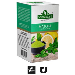 Té Verde de Menta y Limón SAINT GOTTARD Matcha Caja 20un