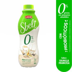 Yogurt SBELT Sabor a Vainilla Botella 946g