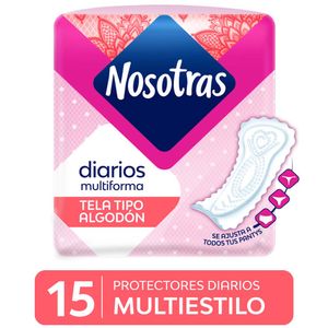 Protectores Diarios NOSOTRAS Multiestilo Paquete 15un