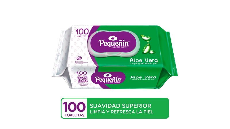 Toallitas Húmedas para bebé Aloe - Pequeñín