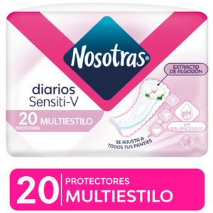 Protectores Diarios NOSOTRAS Sensiti-V Paquete 20un