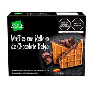 Waffles ZOLE Relleno Chocolate Belga Caja 320g
