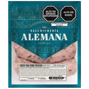 Chorizo Precocido Finas Hierbas SALCHICHERÍA ALEMANA 320g