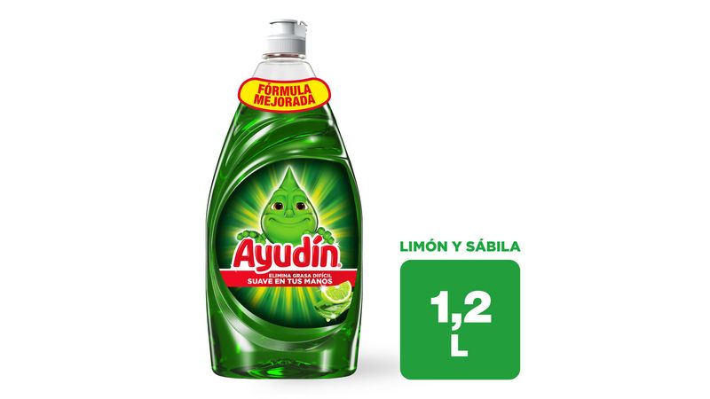 Lavavajillas Líquido AYUDÍN Limón Botella 1.2L
