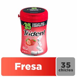 Goma de Mascar TRIDENT Fresa Envase 45.5g