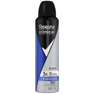 Desodorante en Aerosol REXONA Clinical Men Clean Frasco 150ml