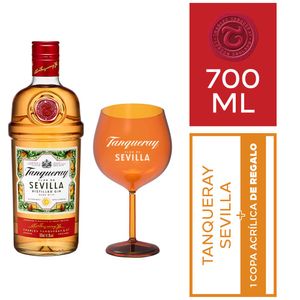 Gin TANQUERAY Flor de Sevilla Botella 700ml + Copa