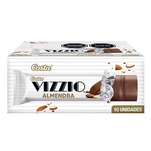 Chocolate de Almendras COSTA Vizzio Tableta Caja 10un