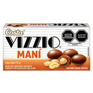 Chocolate COSTA Vizzio Gragea Maní Caja 70g