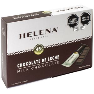 Barra de Chocolate de Leche 45% HELENA Caja 300g