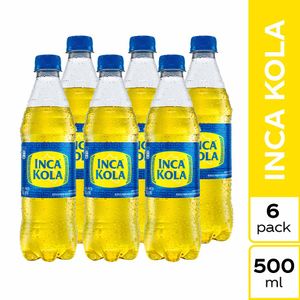 Gaseosa INCA KOLA Sabor Original Botella 500ml Six Pack