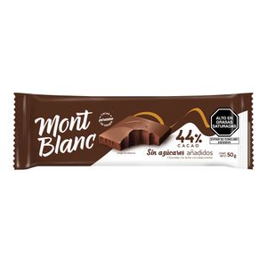 Chocolate MONTBLANC 44% Cacao sin Azúcar Bolsa 50g