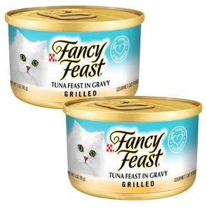 Pack Comida para Gato FANCY FEAST Filetes de Atún Petits Lata 85g x 2un