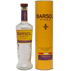 Pisco BARSOL Torontel Botella 750ml