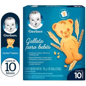 Galletas para Bebé GERBER Caja 10un