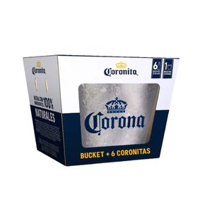 Cerveza CORONA Botella 210ml Paquete 6un + Bucket