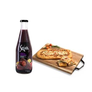 Pack Néctar SELVA Chicha morada premium Botella 900Ml + Focaccia con Tomate Refrigerado