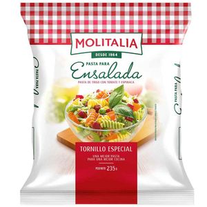 Tornillo Especial MOLITALIA Pasta para Ensalada Bolsa 235g