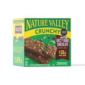 Cereal en Barra NATURA VALLEY Crunchy Dark Chocolate Caja 253g