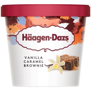 Helado HÄAGEN DAZS Mini Vanilla Caramel Brownie Pote 100ml