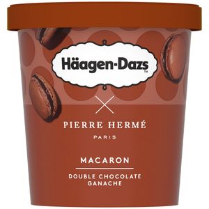 Helado HÄAGEN DAZS Macaron Doble Chocolate Ganache Pote 420ml