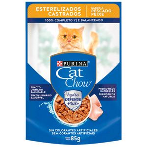 Comida para Gatos CAT CHOW para Esterilizados Pescado Pouch 85g