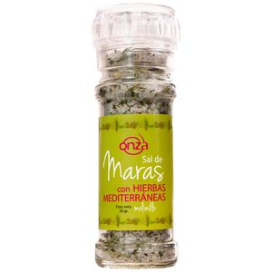Sal de Maras ONZA Hierbas Mediterráneas Molinillo Frasco 50g