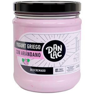 Yogurt Griego Descremado DANLAC con Arándanos Frasco 420g