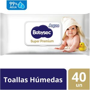 Toallitas Húmedas Super Premium BABYSEC Paquete 40un