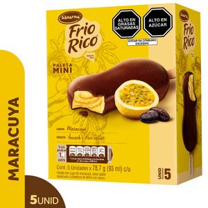 Frio Rico D'ONOFRIO Paleta Mini Sabor Maracuyá Caja 5un