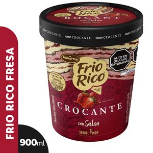 Helado D'ONOFRIO Frio Rico Crocante Fresa Pote 900ml