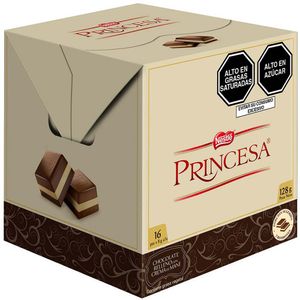 Chocolate PRINCESA Nestlé Relleno con Crema de Maní Caja 128g