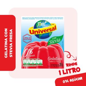 Gelatina UNIVERSAL Fresa con Stevia Bolsa 19g