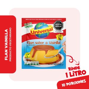 Flan UNIVERSAL Sabor a Vainilla Bolsa 100g