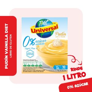 Pudín Diet UNIVERSAL Sabor a Vainilla Caja 19g
