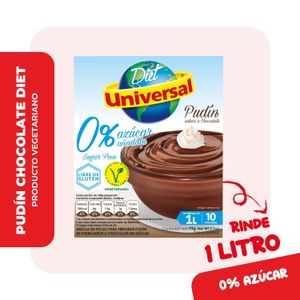 Pudín Diet UNIVERSAL Sabor a Chocolate Caja 19g