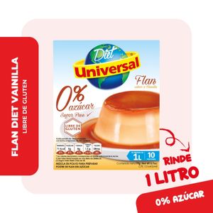 Flan Diet UNIVERSAL Sabor a Vainilla Caja 19g